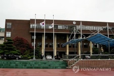 조기 게양된 광주 광덕고