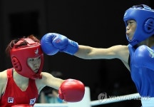 <아시안게임> 펀치 날리는 김예지