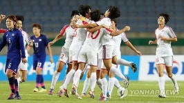 <아시안게임> 북한 여자 축구 일본 꺾고 '금메달'