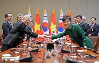 한-베트남 정상회담, FTA 연내타결 의지 재확인