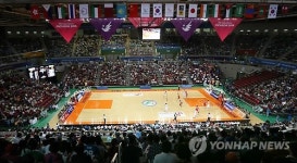 <아시안게임> 농구장 찾은 많은 관중