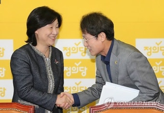 조희연 서울시교육감, 심상정 원내대표 방문
