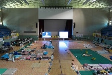 쓸쓸한 진도 실내체육관