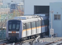 시험 운전 앞둔 인천지하철 2호선 전동차