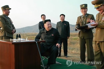 北 김정은, 비행훈련 참관