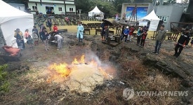 제주 낙천리 축제 노천소성 재현