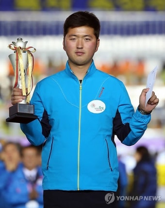 양궁 김우진, 제주 전국체전 최우수선수