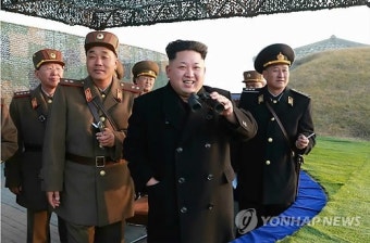 북한 김정은, 연합훈련 참관…