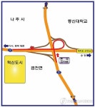 나주 혁신도시 진입로 교차로 조감도