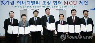빛가람 에너지밸리 조성 협약 체결식