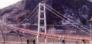 춘천시, 강촌 상징 출렁다리 옛 모습