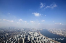 파란 서울 하늘