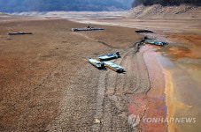 거북 등 위로 올라온 소양강 어장