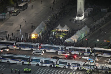 광화문 사거리 차벽