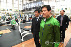 태릉선수촌 둘러보는 김성환 노원구청장