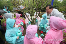 윤봉길 생가에 핀 무궁화 효창공원에 심는다