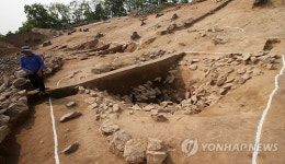 일반에 공개된 경기도 용인 할미산성 발굴현장
