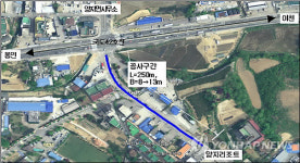 확장 예정인 용인 양지사거리 부근 옛 17번 국도