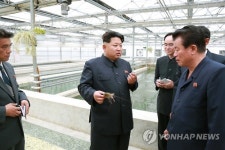 김정은, 대동강 자라공장 현지지도