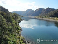 단양 느림보 강물길에서 바라본 남한강