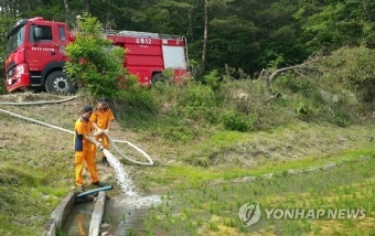 강릉소방서 가뭄 피해지역 급수지원