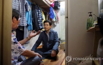 황 총리, 쪽방촌 방문