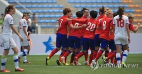 -U대회-<축구>'이금민 결승골' 한국여자축구,체코에 3-1 역전승