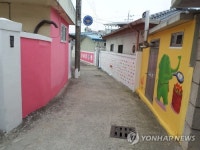 범죄예방…성주 우범지역 두곳에 벽화거리 조성