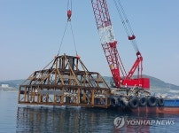 포항 앞바다 물고기 아파트