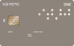 KB국민카드, 주거래 고객 위한 KB국민 ONE카드 출시