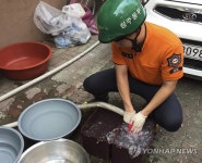청주 단수사태 소방차 급수 지원