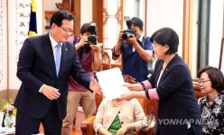 국회의장 방문한 새정치민주연합 여성 의원들