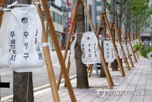폭염 탓에 나무도 환자