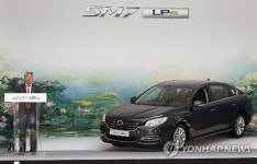 연설하는 박동훈 르노삼성차 영업본부장