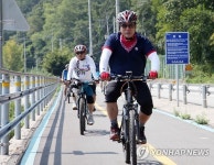 춘천시 의암호 순환 자전거도로 점검