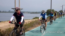춘천시 의암호 순환 자전거도로 점검