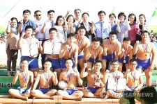 학산김성률배 전국장사씨름대회 중등부 단체전 우승한 진주남중학교