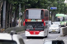 경기도, 김포∼서울시청 시범 운행 2층버스 공개