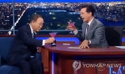 TV 토크쇼에서도 난민 문제 강조한 반기문 유엔 사무총장