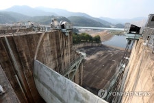 저수율 부족에 시달리는 주암댐