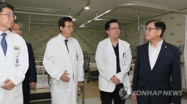 정진엽 장관 단국대천안병원 방문