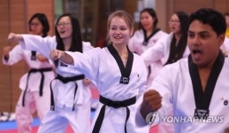 세종학당 연수생들의 태권도 체험