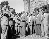 1956년 경기도의회 의원 접견하는 이승만 전 대통령