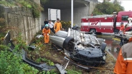 밀양서 교통사고 1명 숨지고 4명 중경상