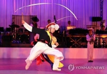 공중부양 상모돌리기