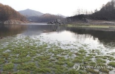 가을장마로 수위 올라간 대청호