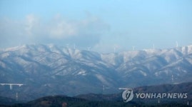 백두대간 설경 장관