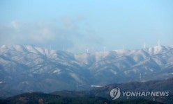 백두대간 설경 장관