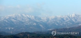 백두대간 설경 장관