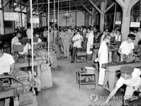 1961년 대전공업고등학교 실습실